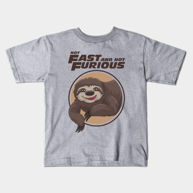 Not Fast Not Furious Kids T-Shirt by Diamond Creative